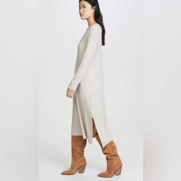 Line and Dot Oatmeal Midi Cali Sweater Dress Small - Picture 3 of 10